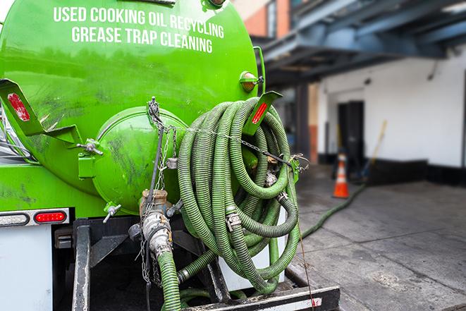 a plumber pumping a grease trap in Lackawanna, NY